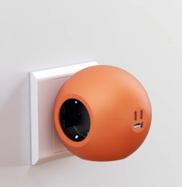 CHARGER004  KC CE Portable Power Socket New Design with PD 25W USB Charging 3AC Outlets 1USB 2TYPE-C EU Standard for Laptop Phone